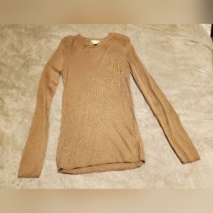 Long sleeve H&M gold top